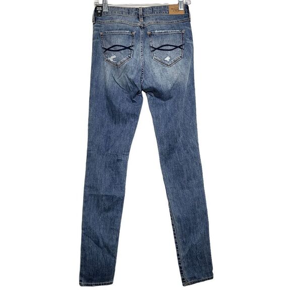 Abercrombie & Fitch The A&F High Rise Embellished Super Skinny Jean Sz 0 - Picture 8 of 12